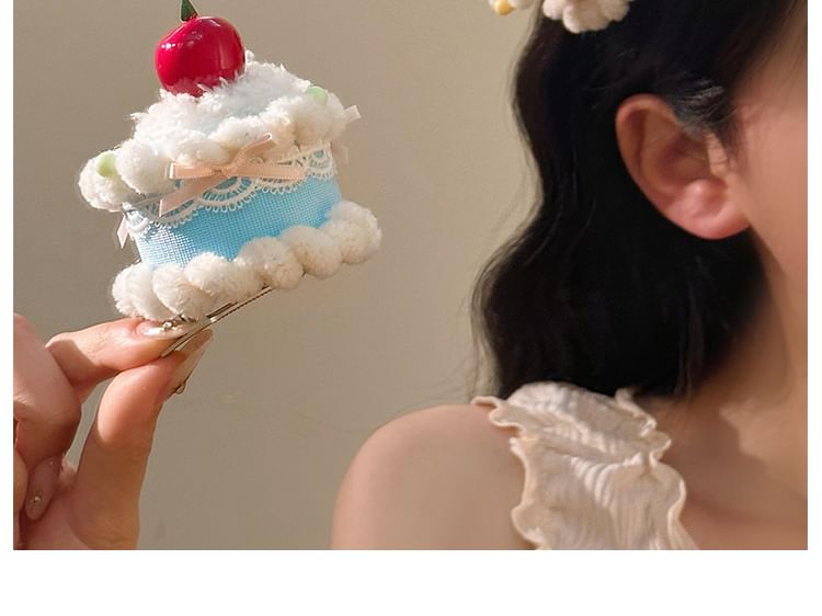 Cherry Cake Hair Clip