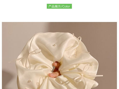 Bow Plain Satin Scrunchie