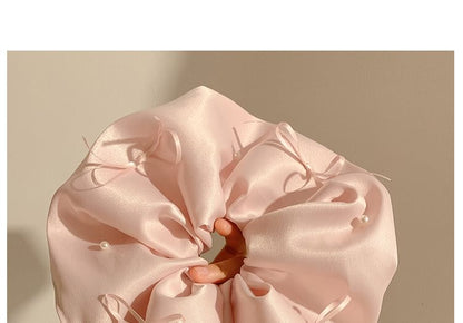 Bow Plain Satin Scrunchie
