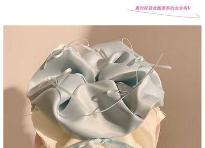 Bow Plain Satin Scrunchie