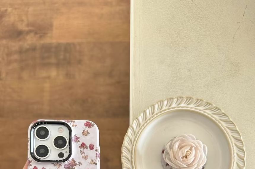 Floral Magnetic Case with Phone (Compatible MagSafe)