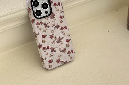 Floral Magnetic Case with Phone (Compatible MagSafe)