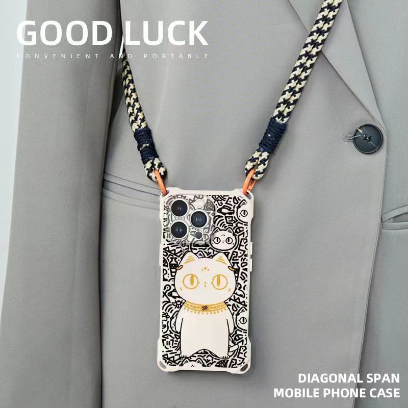 Cat Strap Set Phone / Lanyard Case