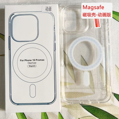 (Compatible with Transparent MagSafe) Phone Case Magnetic