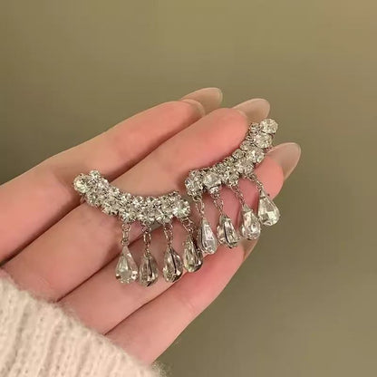 Earring Climber Rhinestone CZ