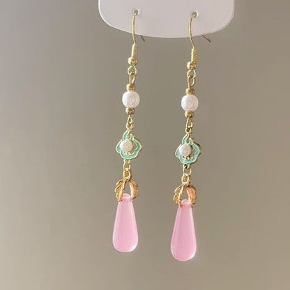 Faux Dangle Earring Pearl