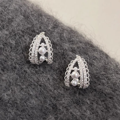 Pearl Hoop Earring Faux