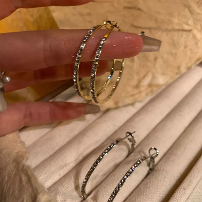 Hoop Rhinestone Earring