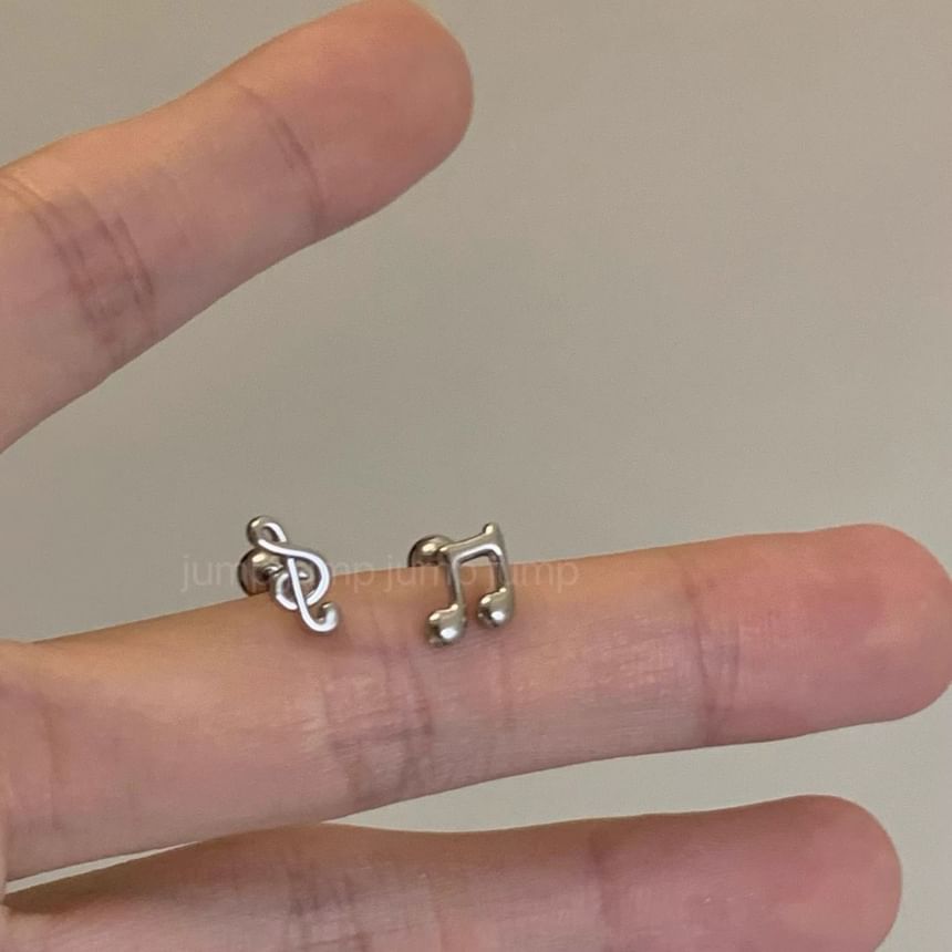 Earring Note Stud Music