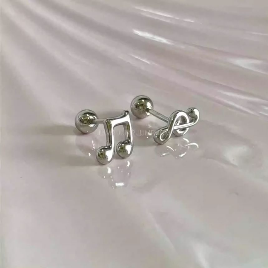 Earring Note Stud Music