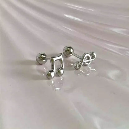 Earring Note Stud Music