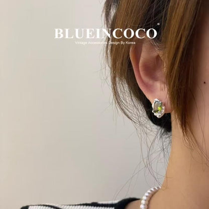 Gemstone Stud Earring