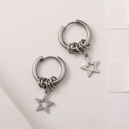 Earring Alloy Star Drop