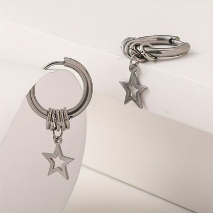 Earring Alloy Star Drop