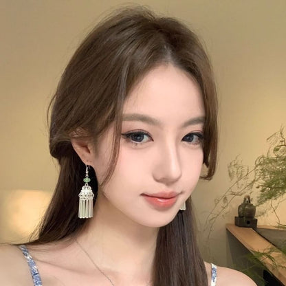 Dangle Fringed Earring Alloy