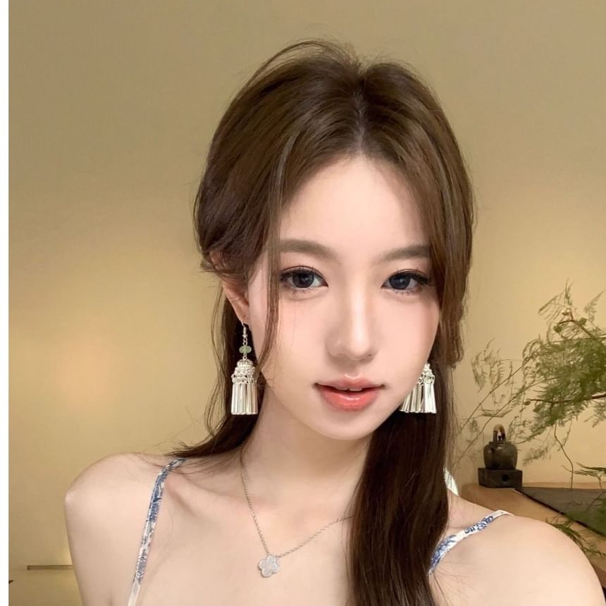 Dangle Fringed Earring Alloy