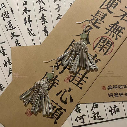 Dangle Fringed Earring Alloy