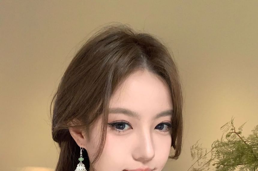 Dangle Fringed Earring Alloy