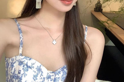 Dangle Fringed Earring Alloy