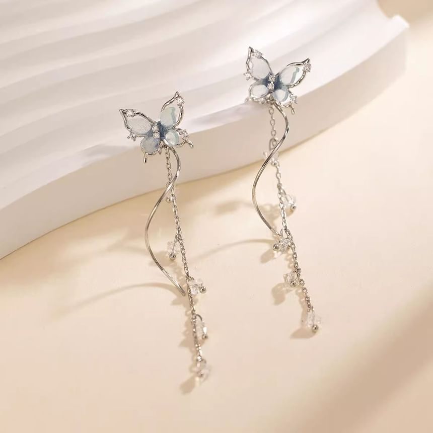 Alloy Earring Dangle Butterfly