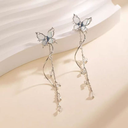 Alloy Earring Dangle Butterfly