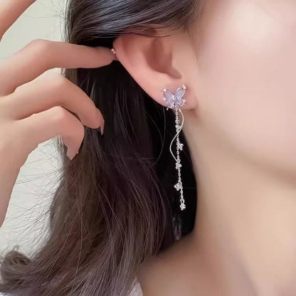 Alloy Earring Dangle Butterfly