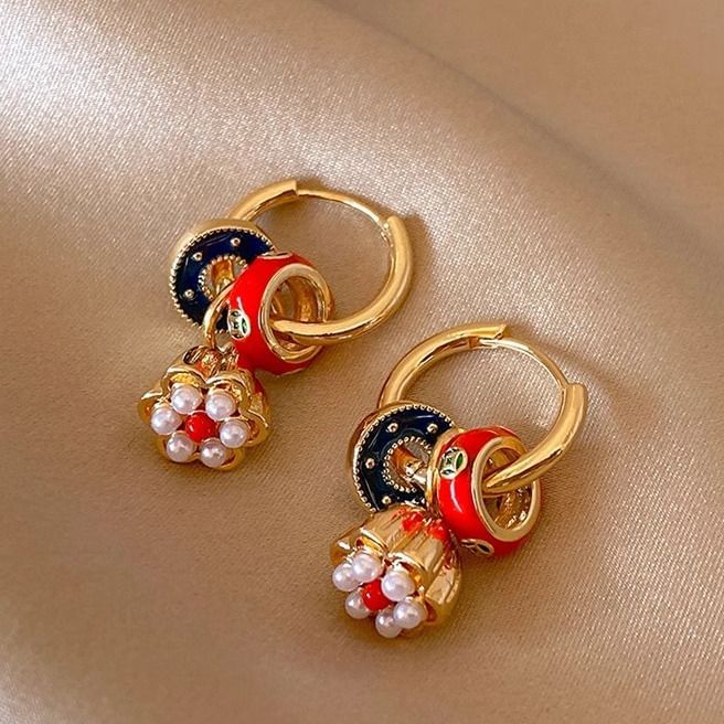 Lotus Earring Alloy Drop