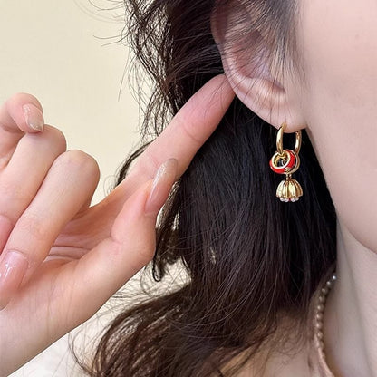 Lotus Earring Alloy Drop