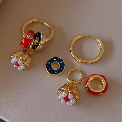 Lotus Earring Alloy Drop