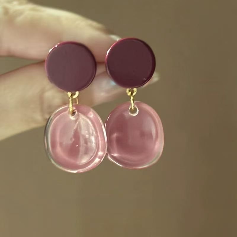 Acrylic Earring Alloy Drop