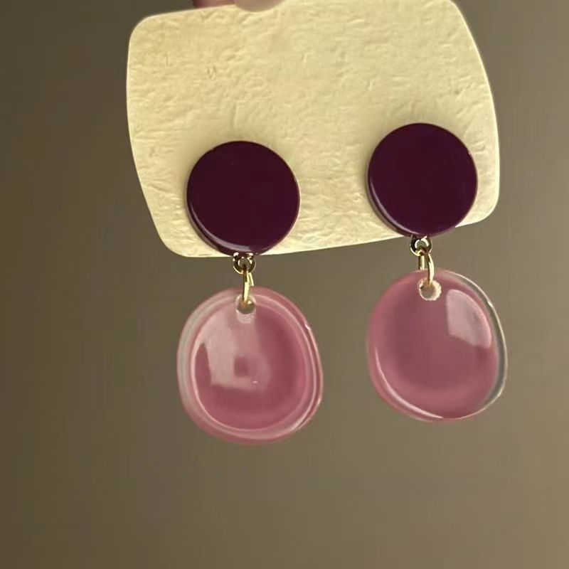 Acrylic Earring Alloy Drop