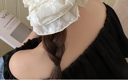 Scrunchie Embroidered Butterfly