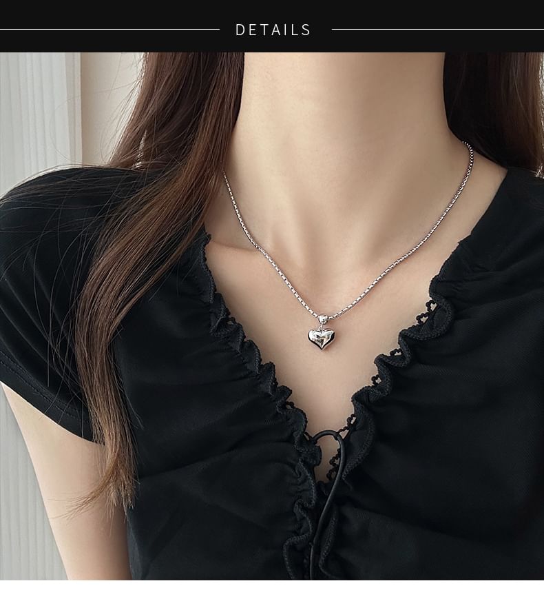 Necklace Heart Pendant Alloy