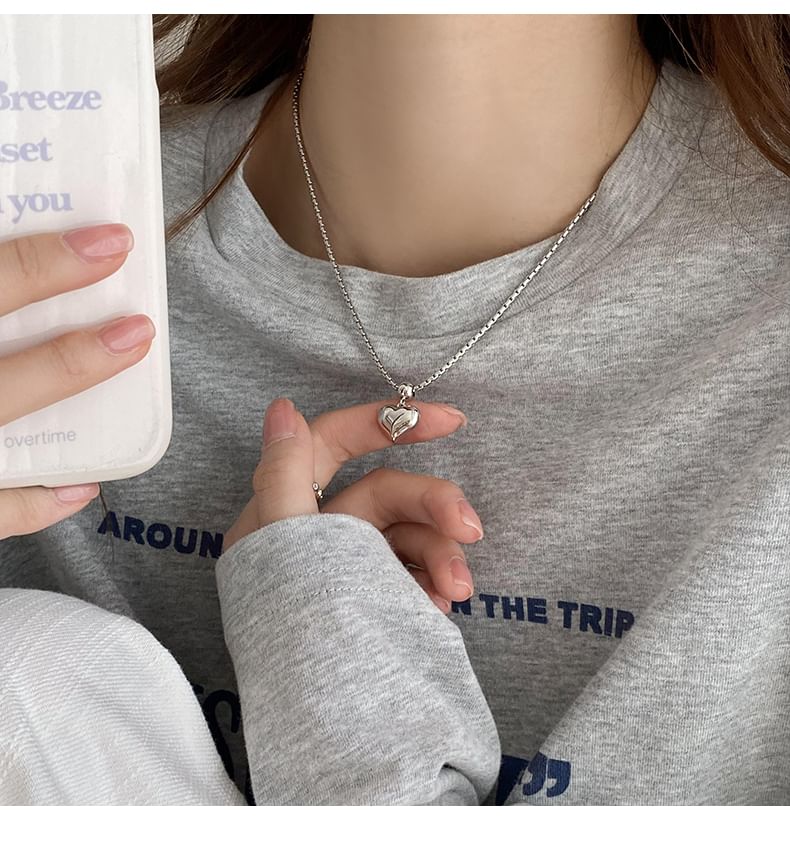 Necklace Heart Pendant Alloy