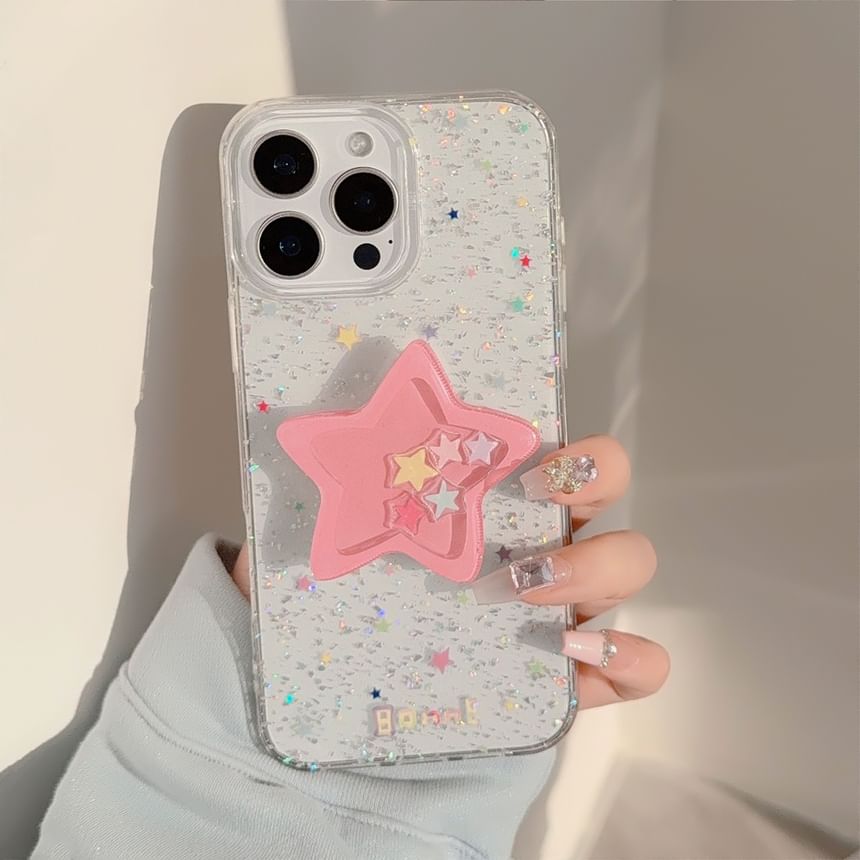 Phone Star Glitter Case