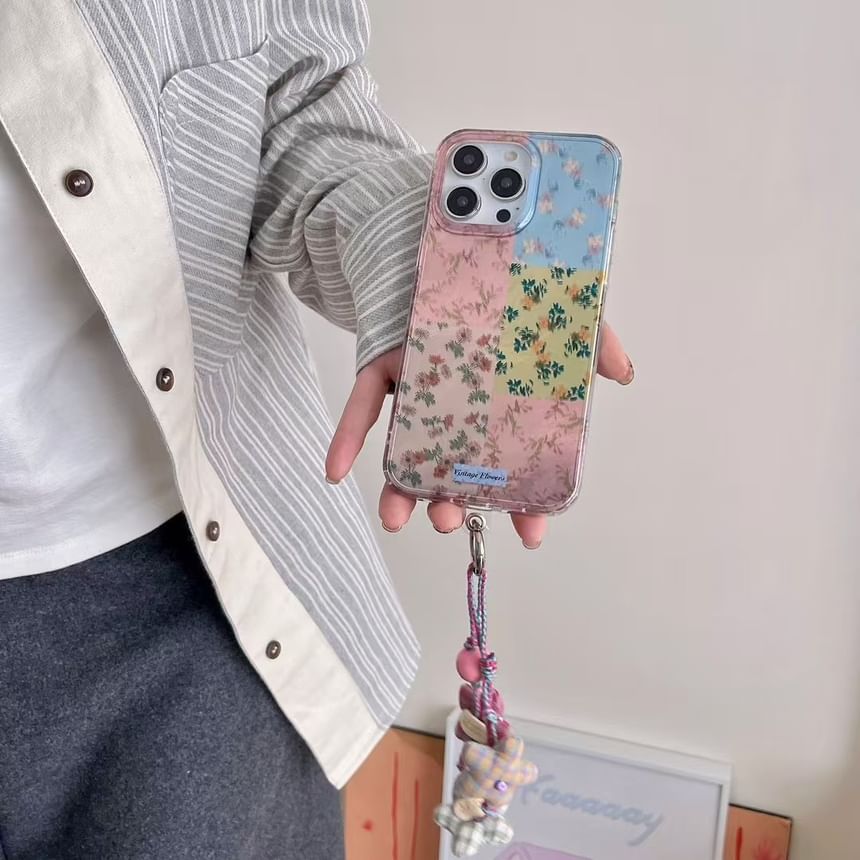 Floral Case Phone Panel