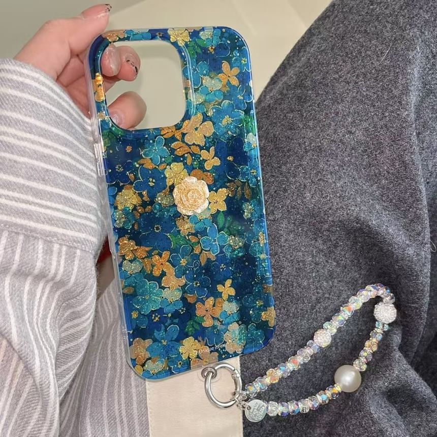 Case Strap / Floral Set Phone