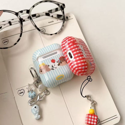 Earphone Case Apple Skin Plaid AirPods / Dog Pro