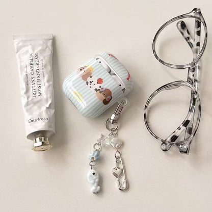 Earphone Case Apple Skin Plaid AirPods / Dog Pro