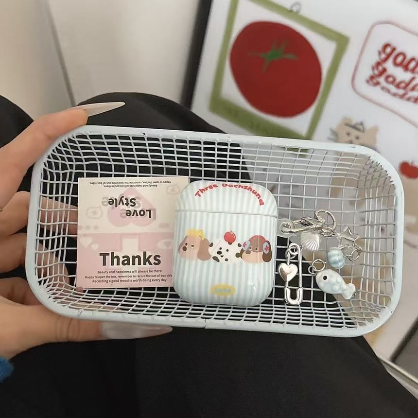 Earphone Case Apple Skin Plaid AirPods / Dog Pro