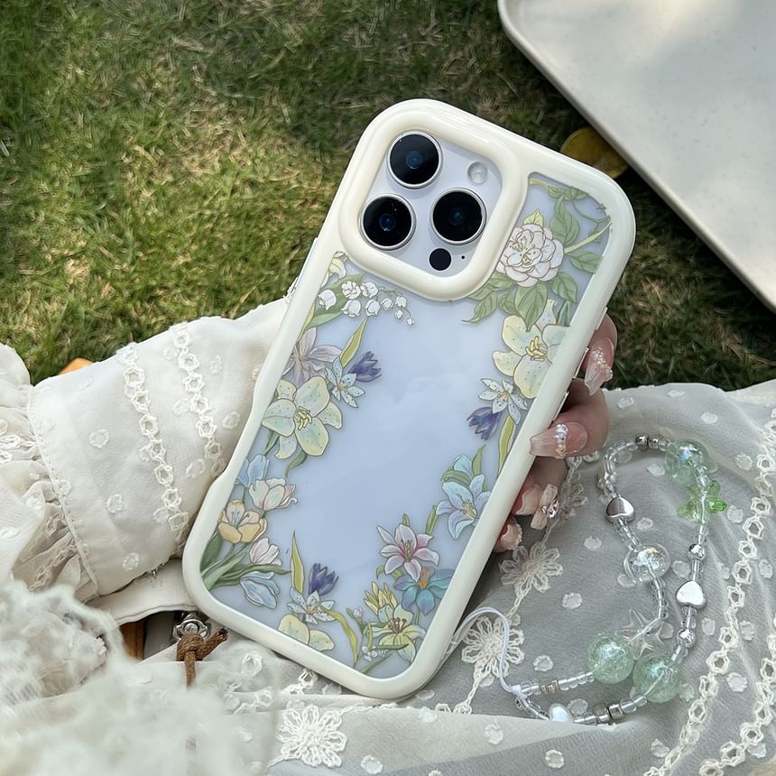 Floral Case Phone Transparent