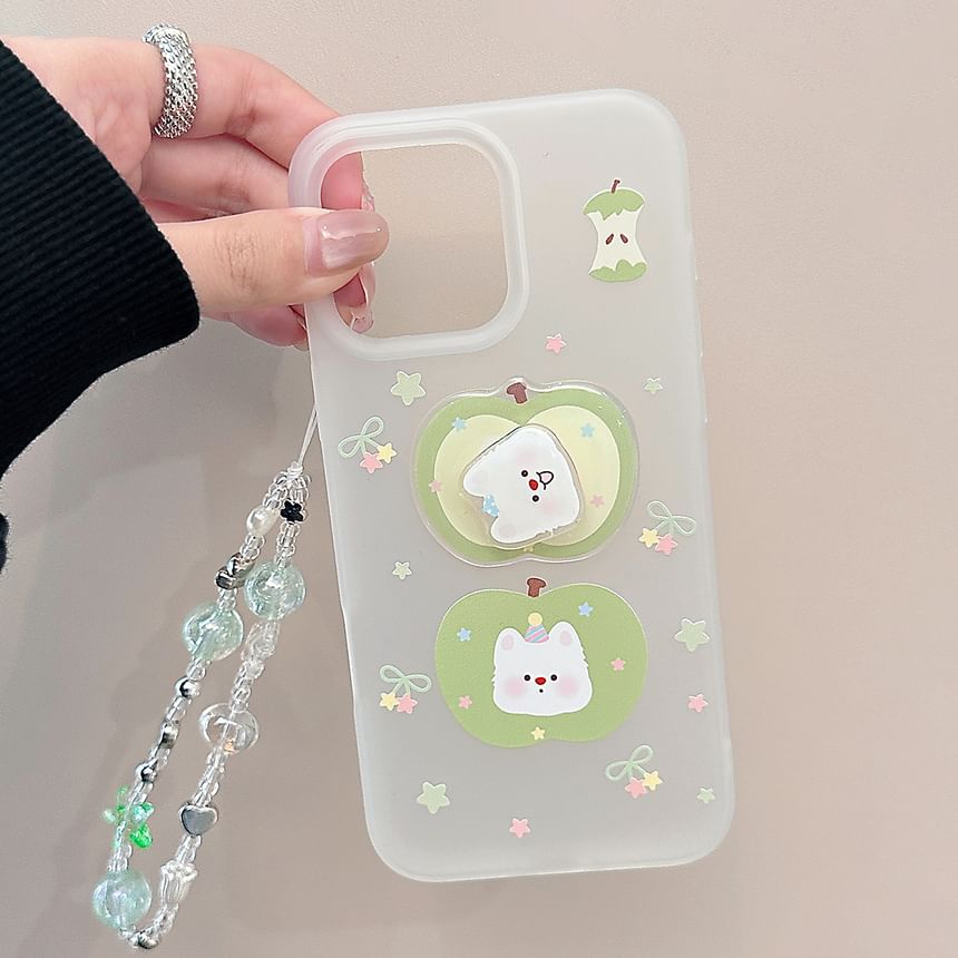 Apple Rotatable Strap Set Phone Adhesive / Dog Decoration Case
