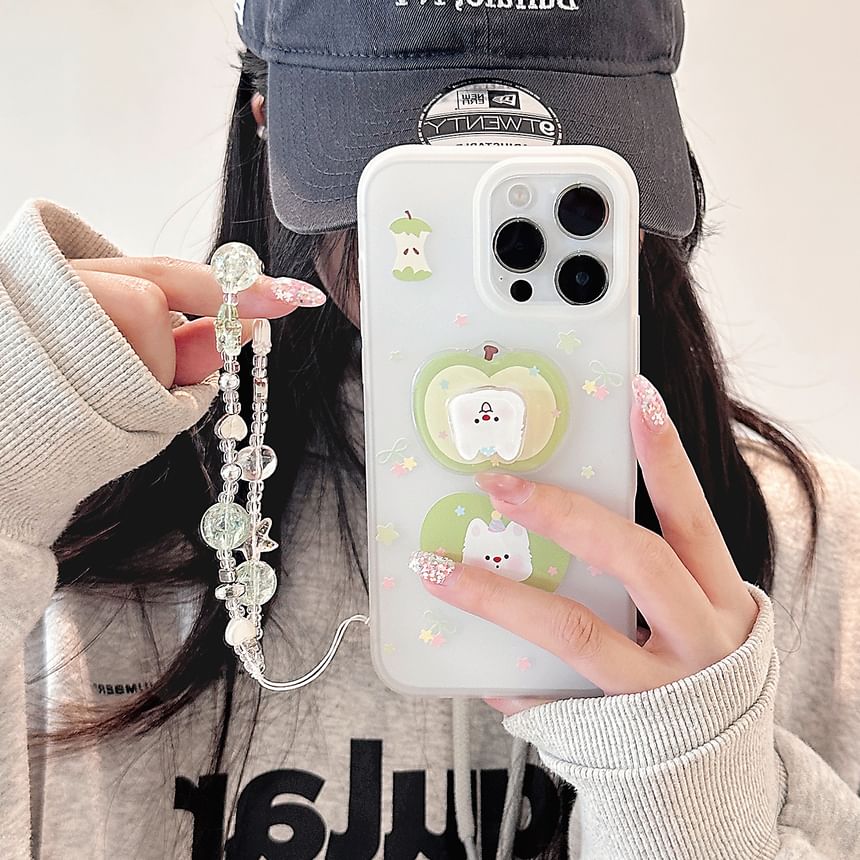 Apple Rotatable Strap Set Phone Adhesive / Dog Decoration Case
