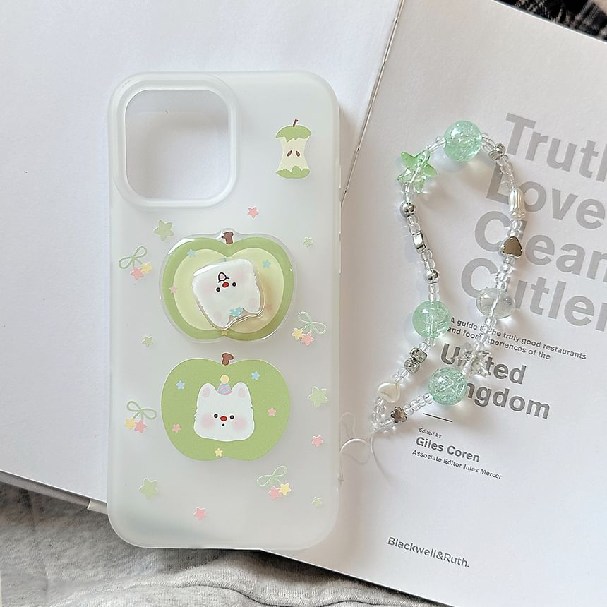 Apple Rotatable Strap Set Phone Adhesive / Dog Decoration Case
