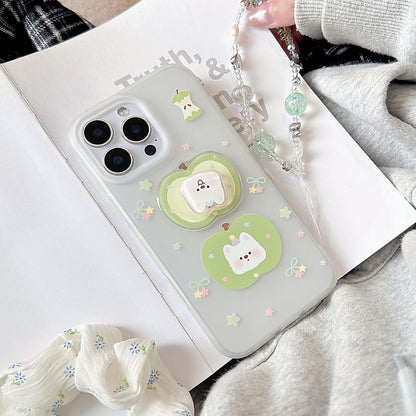 Apple Rotatable Strap Set Phone Adhesive / Dog Decoration Case