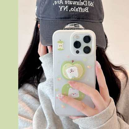 Apple Rotatable Strap Set Phone Adhesive / Dog Decoration Case