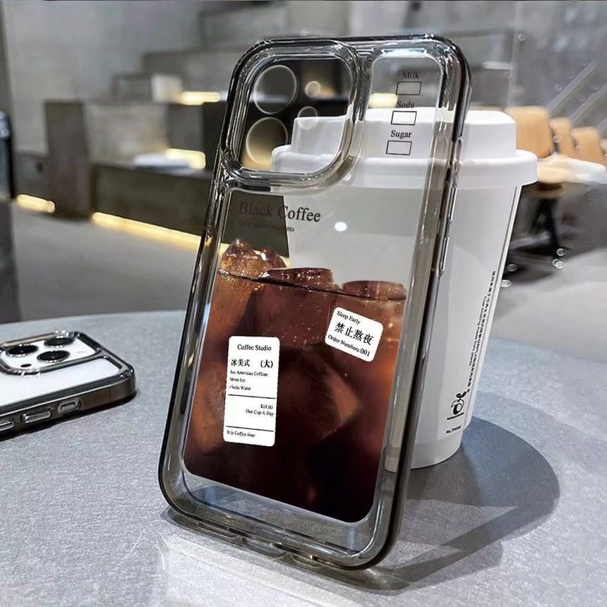 Phone Coffee Case Transparent