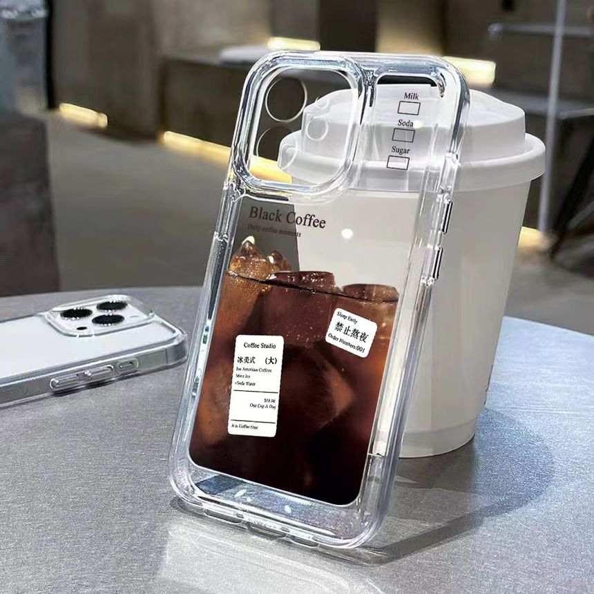 Phone Coffee Case Transparent