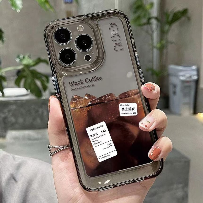 Phone Coffee Case Transparent