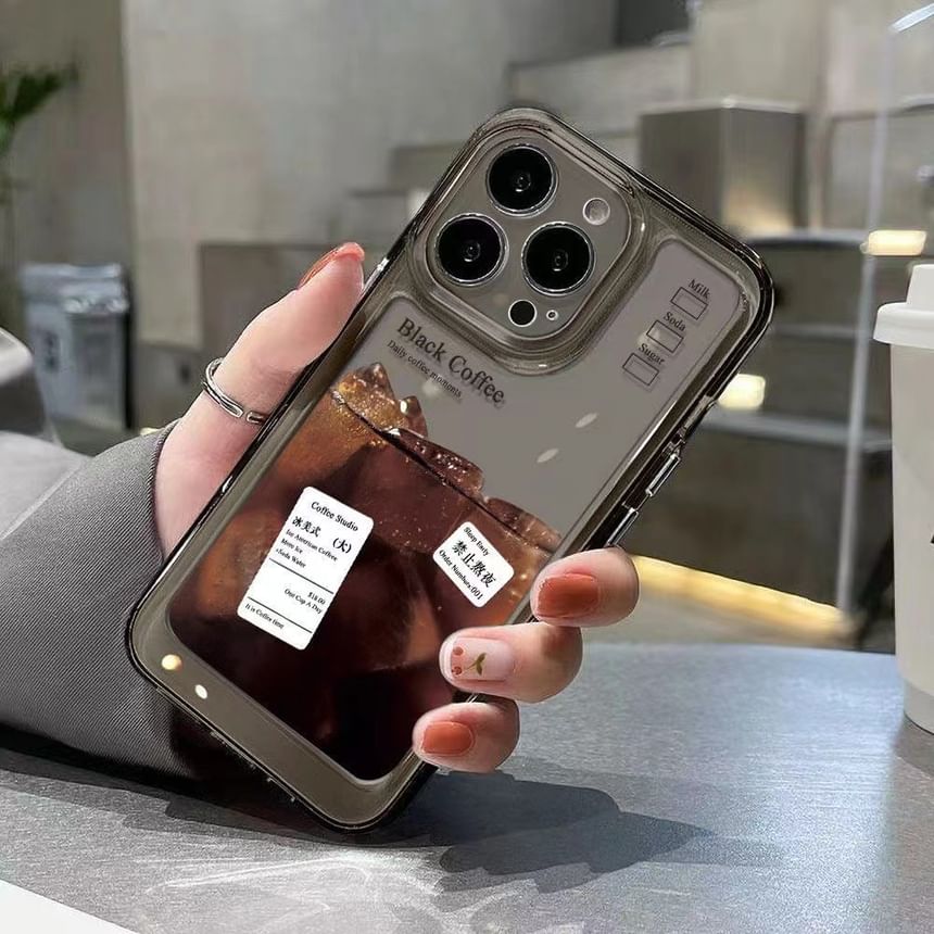 Phone Coffee Case Transparent
